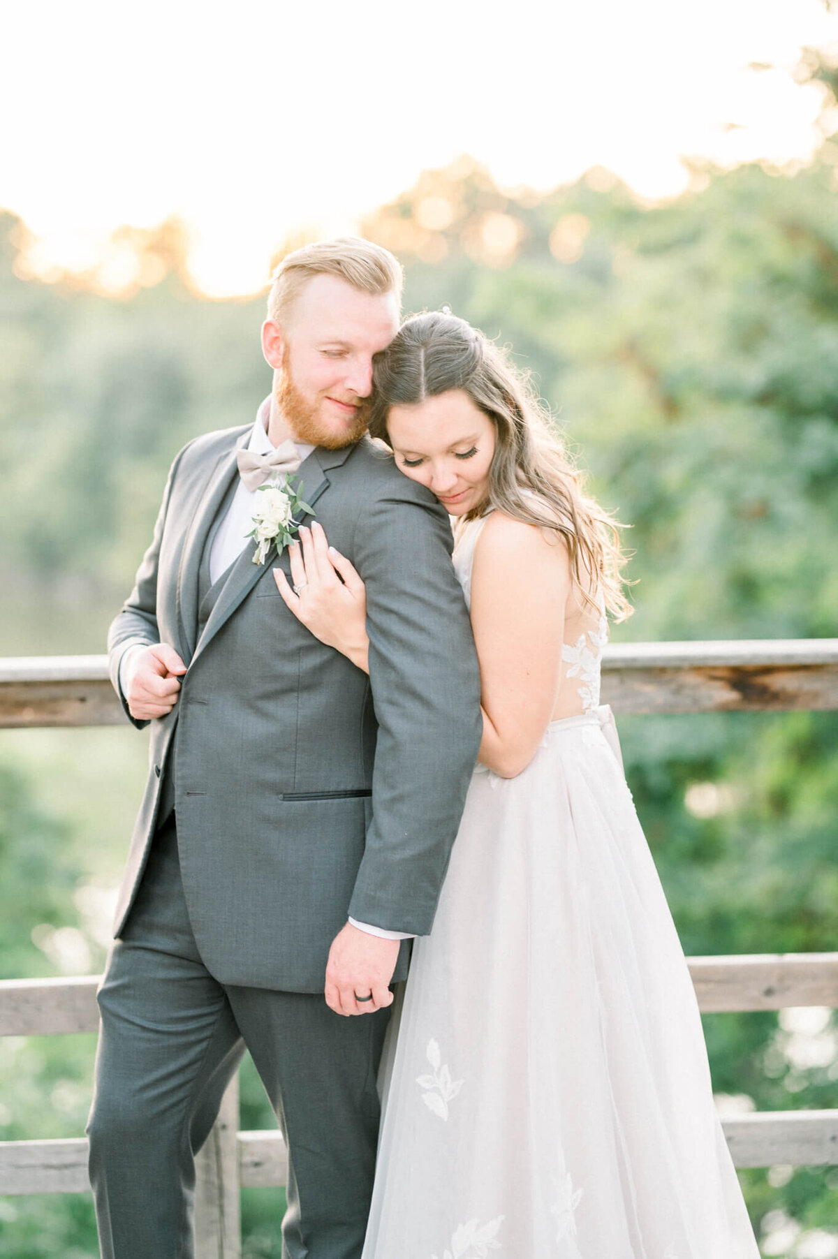 Bride and groom portrait in Toronto