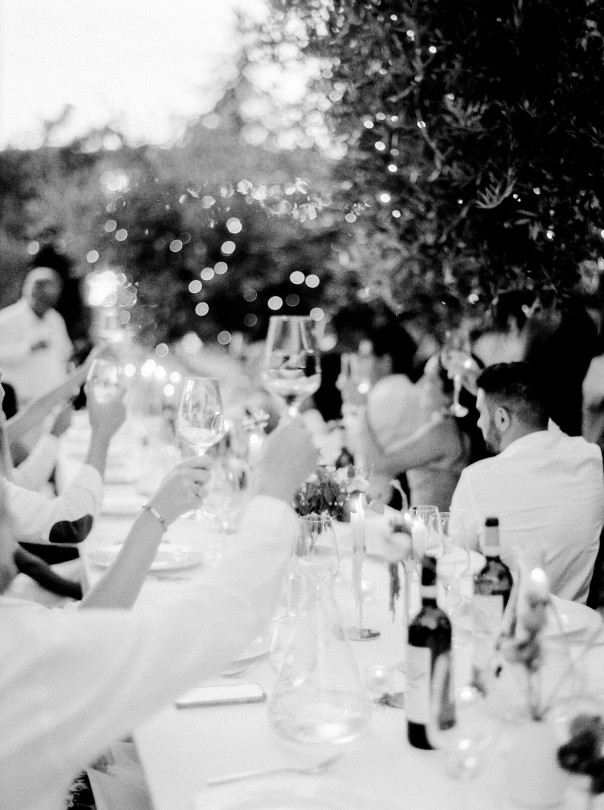 Black and white photograph photographed by Italy wedding photographer at Villa Montanare Tuscany wedding