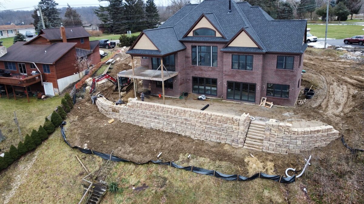 white-lake-michigan-new-build-redi-rock-retaining-wall (10)