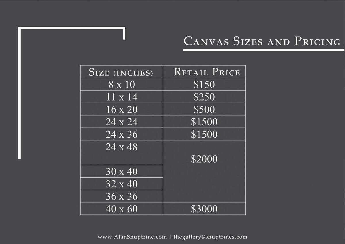 Handpainted Canvas Brochure