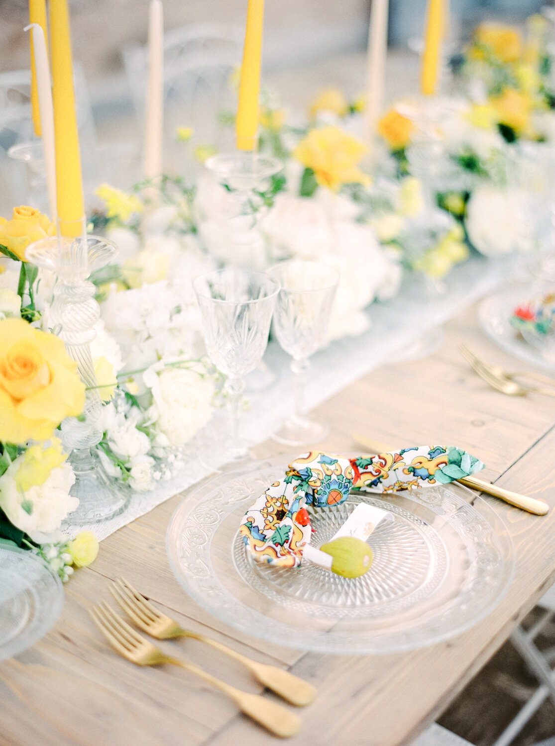 Luxury table setting Sicily