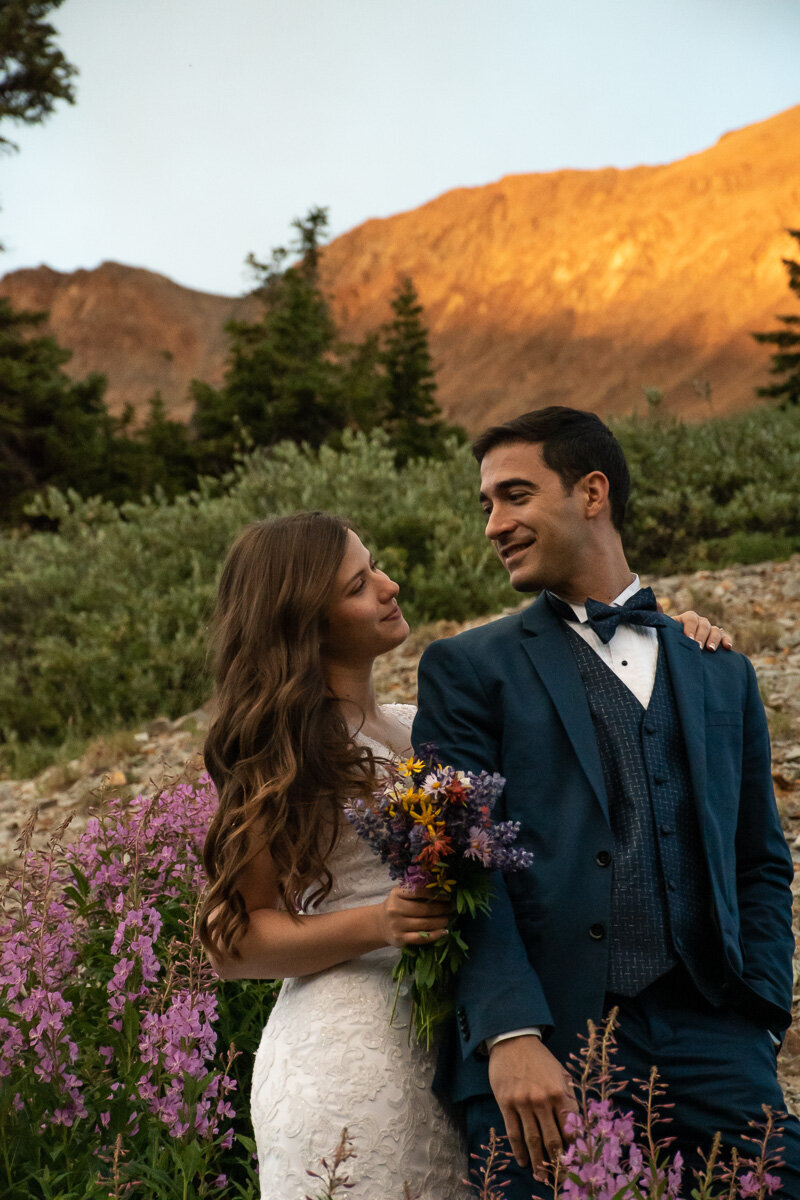 Crested Butte Colorado Wildflower wedding  elopement photographer