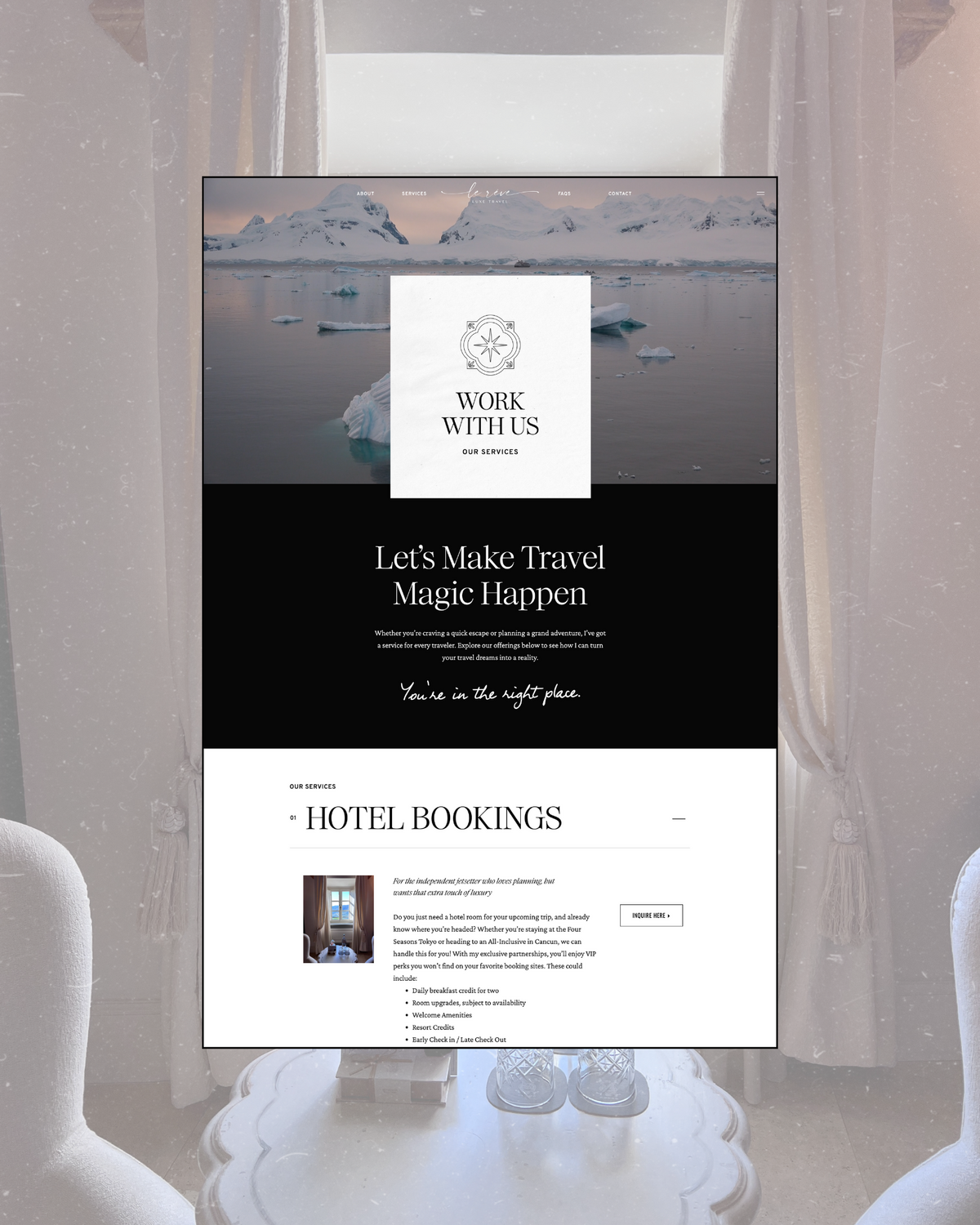 Template Customizations for Travel Advisor