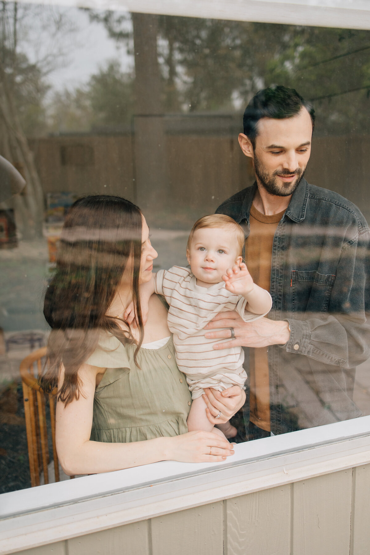 Denton in-home family photo session celebrating their son turning one.