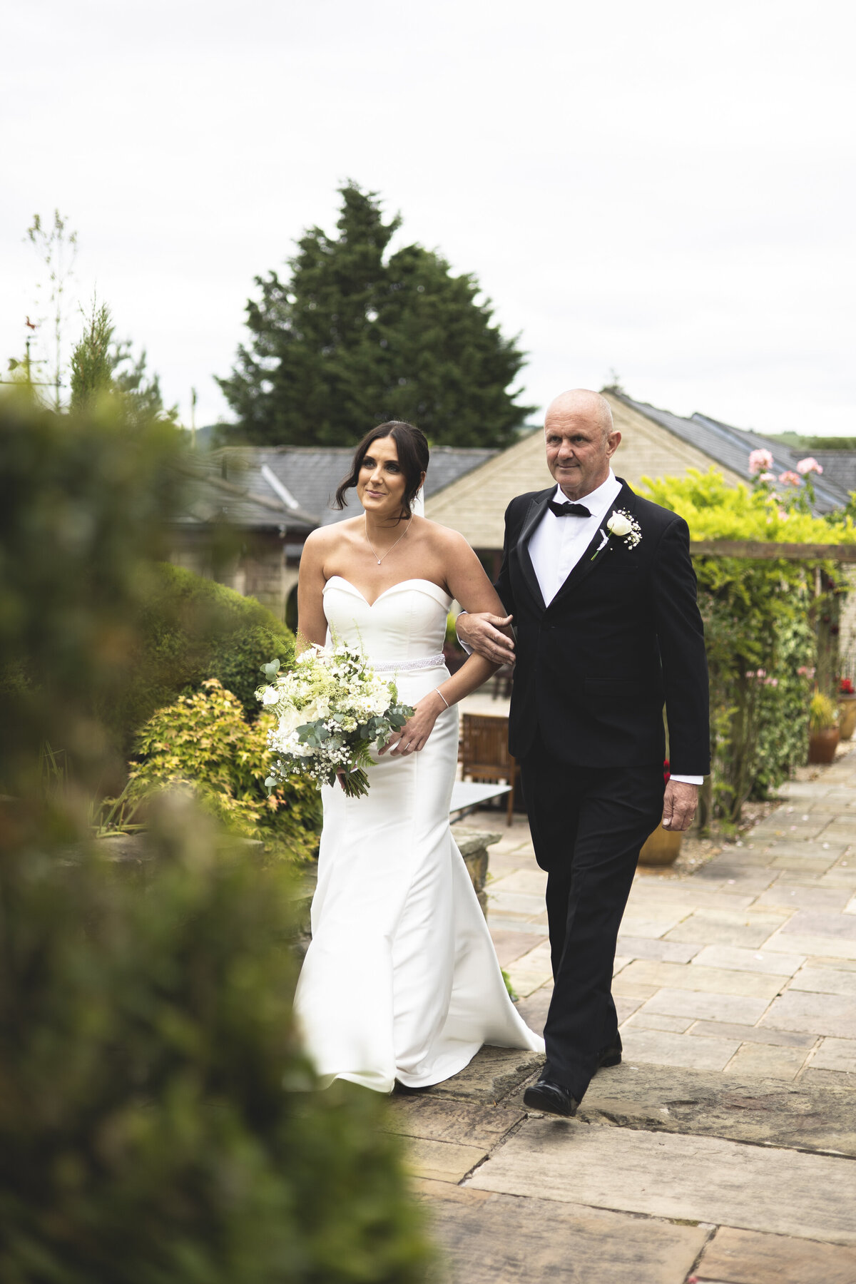 Amy's Dad walking her down the aisle