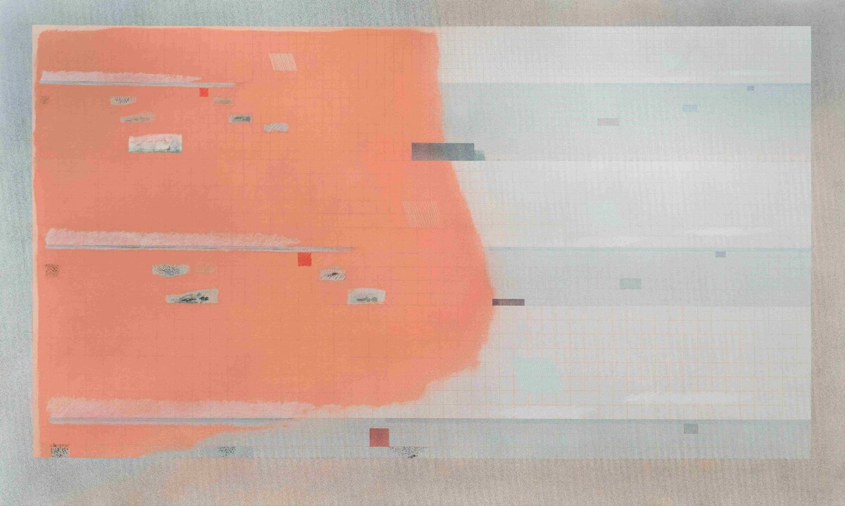 Extracts Orange - 1974 - acrylic on canvas - 180 x 300 cm jpg_11zon