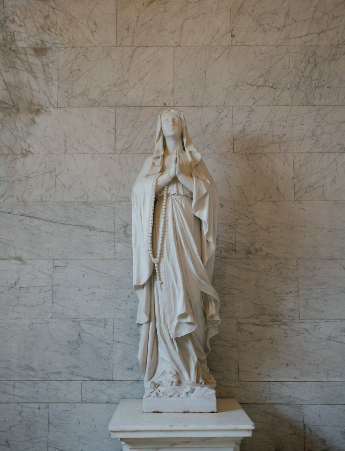 Statue of Mary at Detroit St. Peter and Paul Cathedral