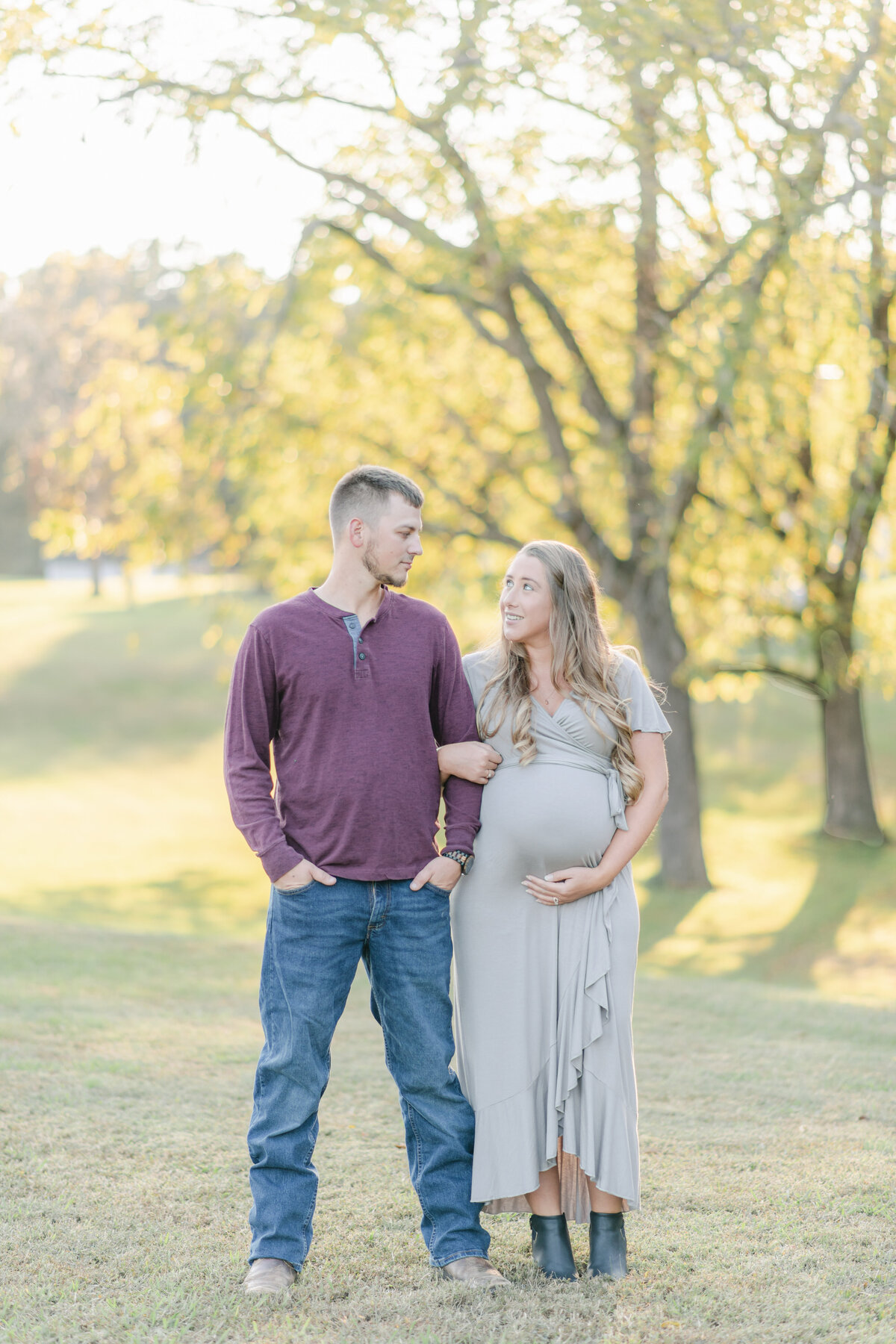 Young expecting husband and wife