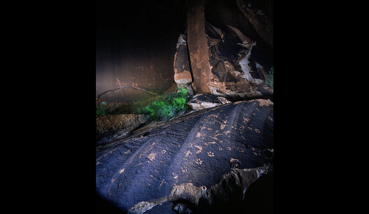 Cedar Mesa_Birthing Petroglyphs Panel