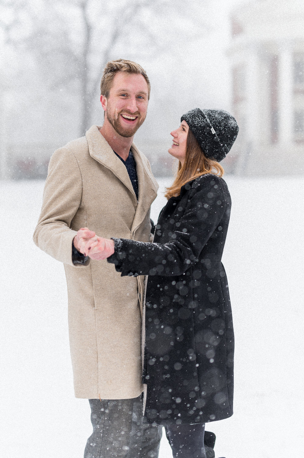 Snowy Charlottesville Engagement - Hunter and Sarah Photography-7