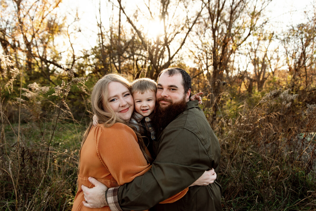 outdoor fall family photos