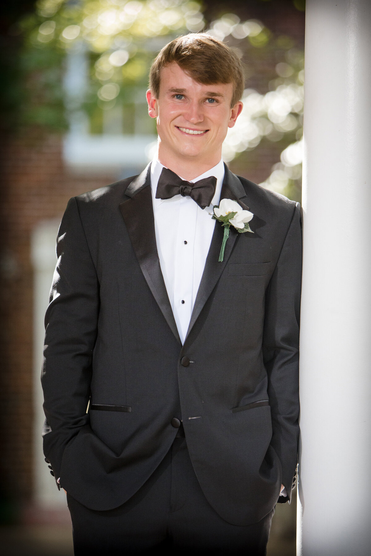 Groom Portrait at Trinity Church Wedding
