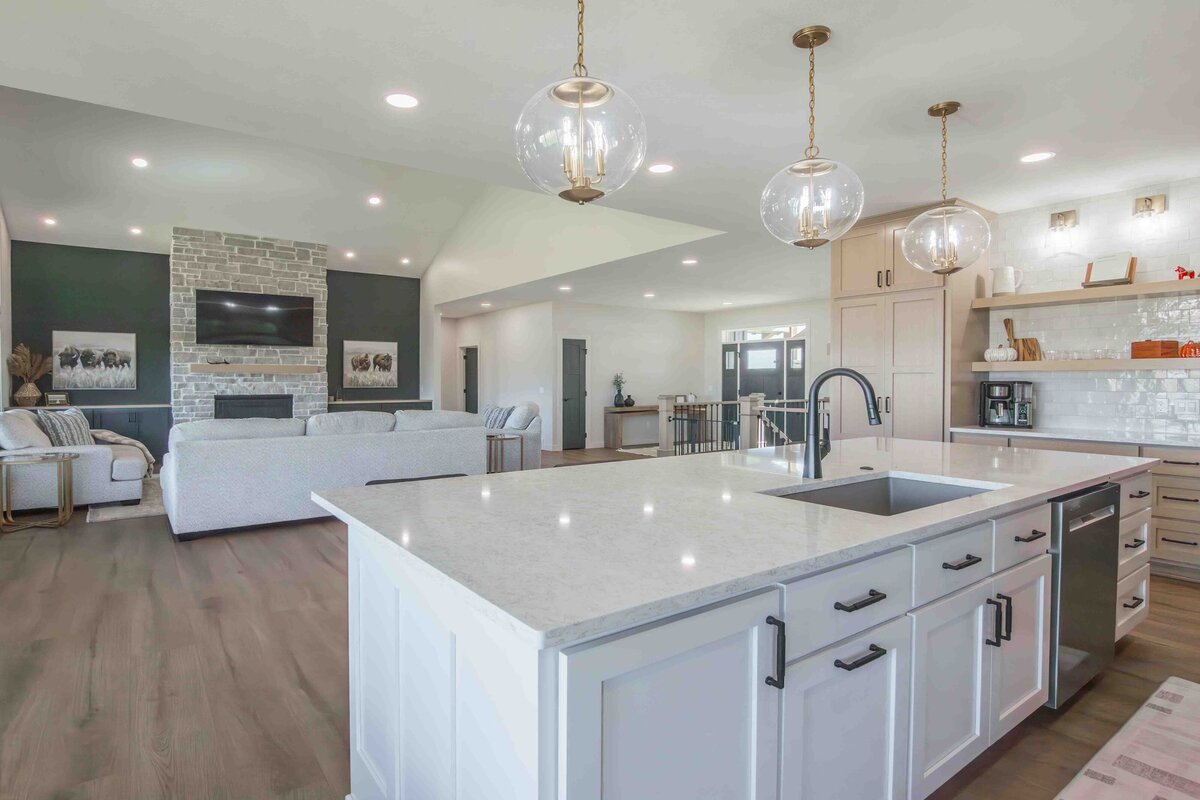 bright kitchen renovation for Golden Buffalo