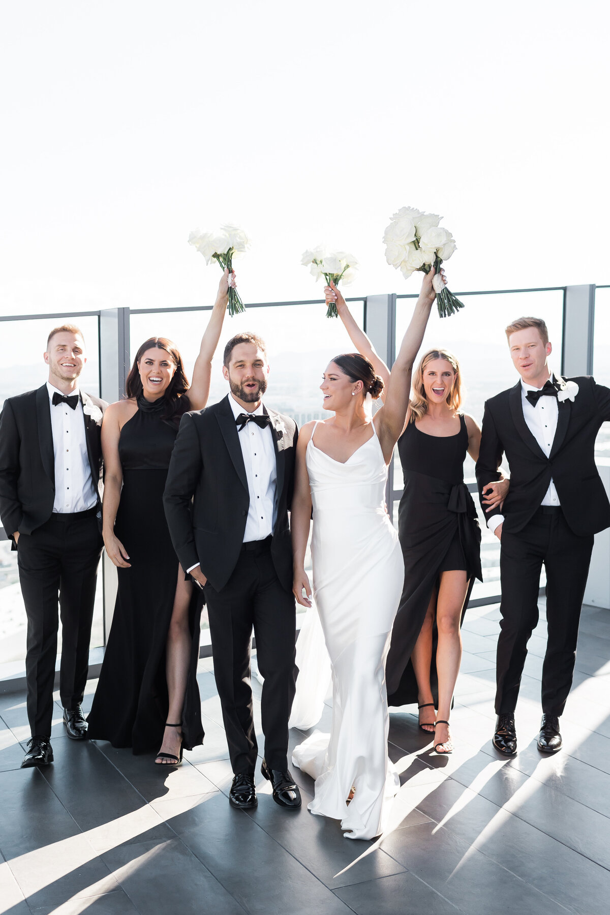 Luxe Black and White Wedding at Palms Casino Resort in Las Vegas - 23