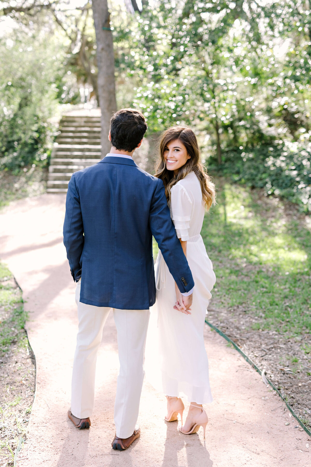 Sunset engagement session at Laguna Gloria