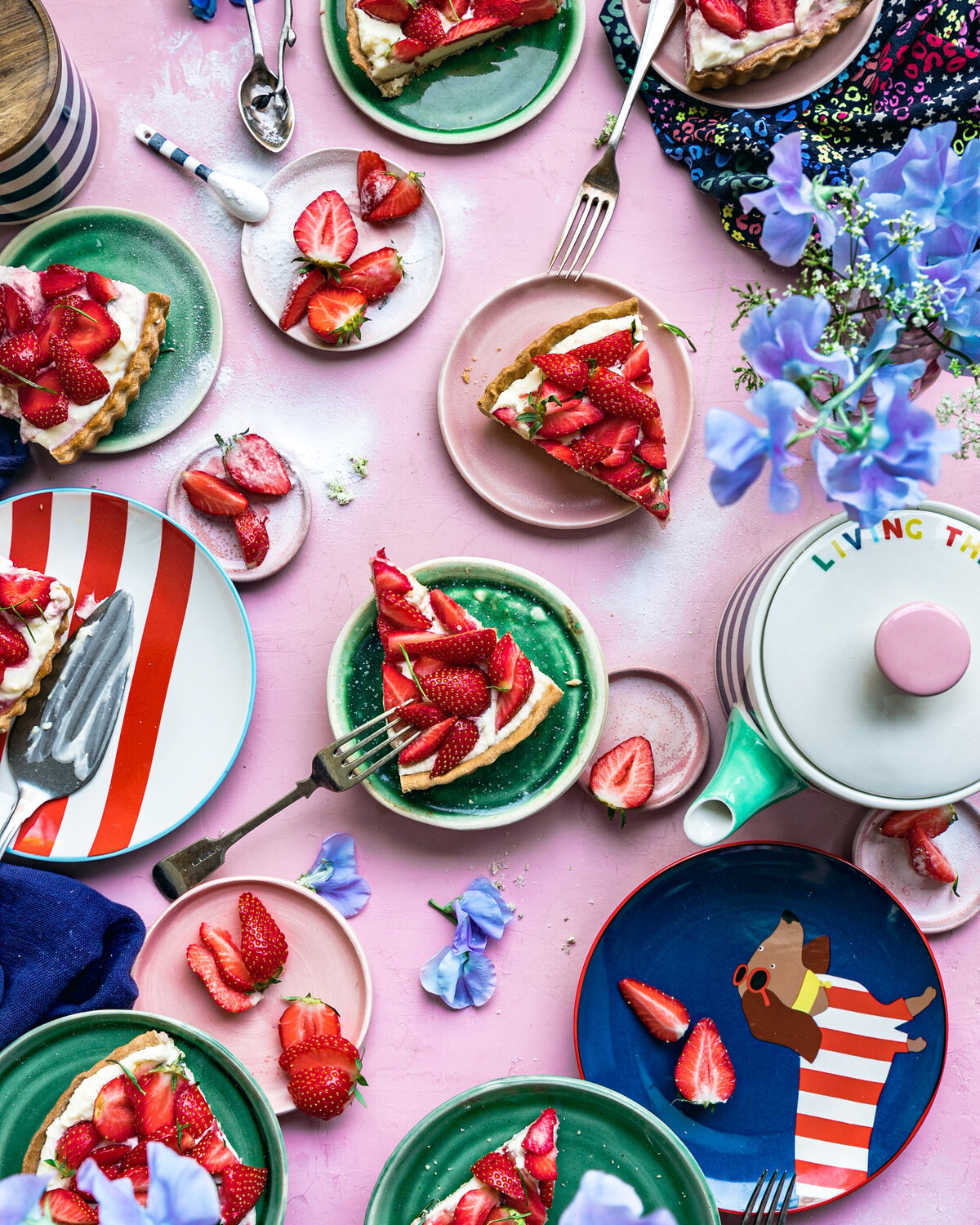 Rosemary infused Strawberry white chocotale mascarpone Tart