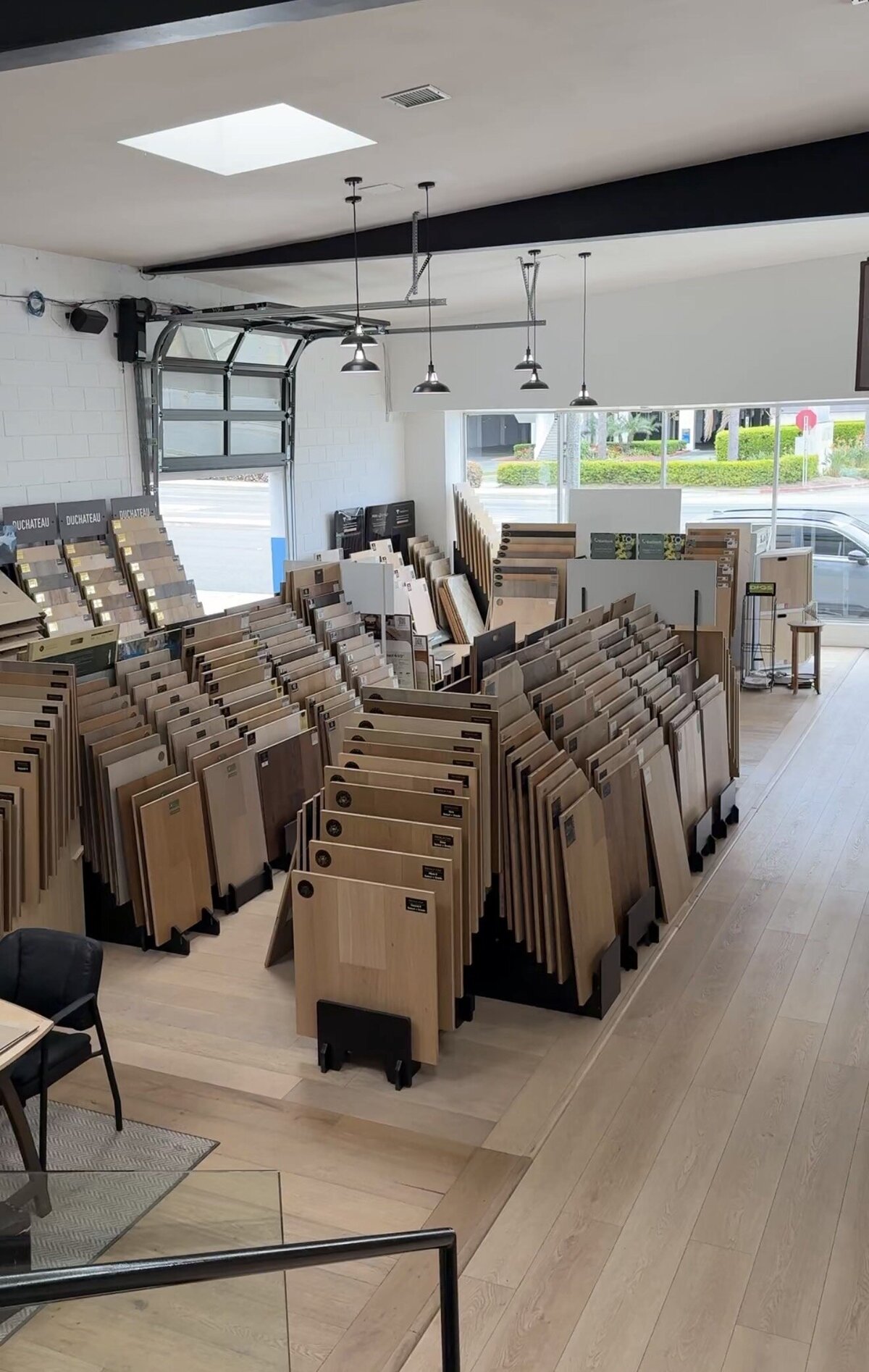 Floor Pros showroom floor samples