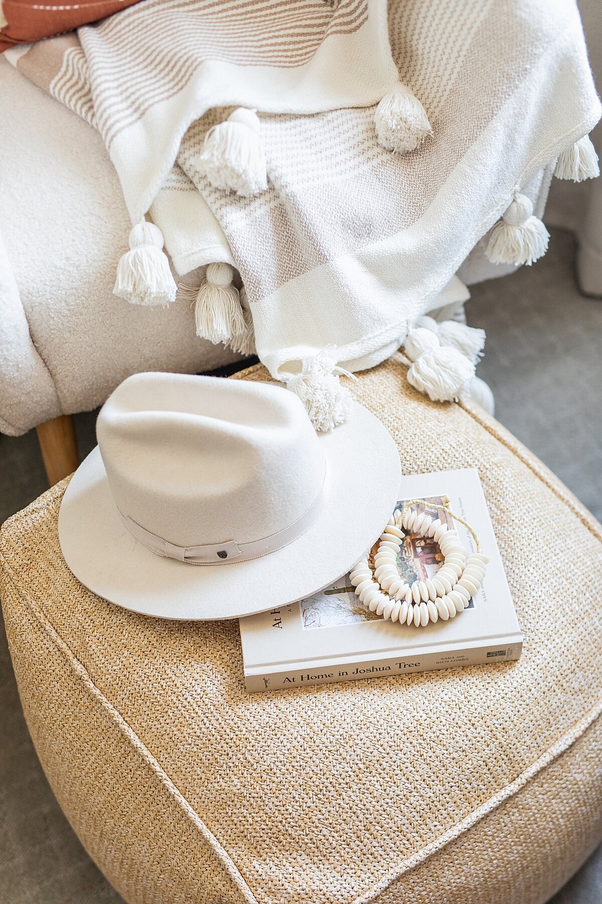 Neutral bedroom decor designed by Natalie Barnas Interiors.