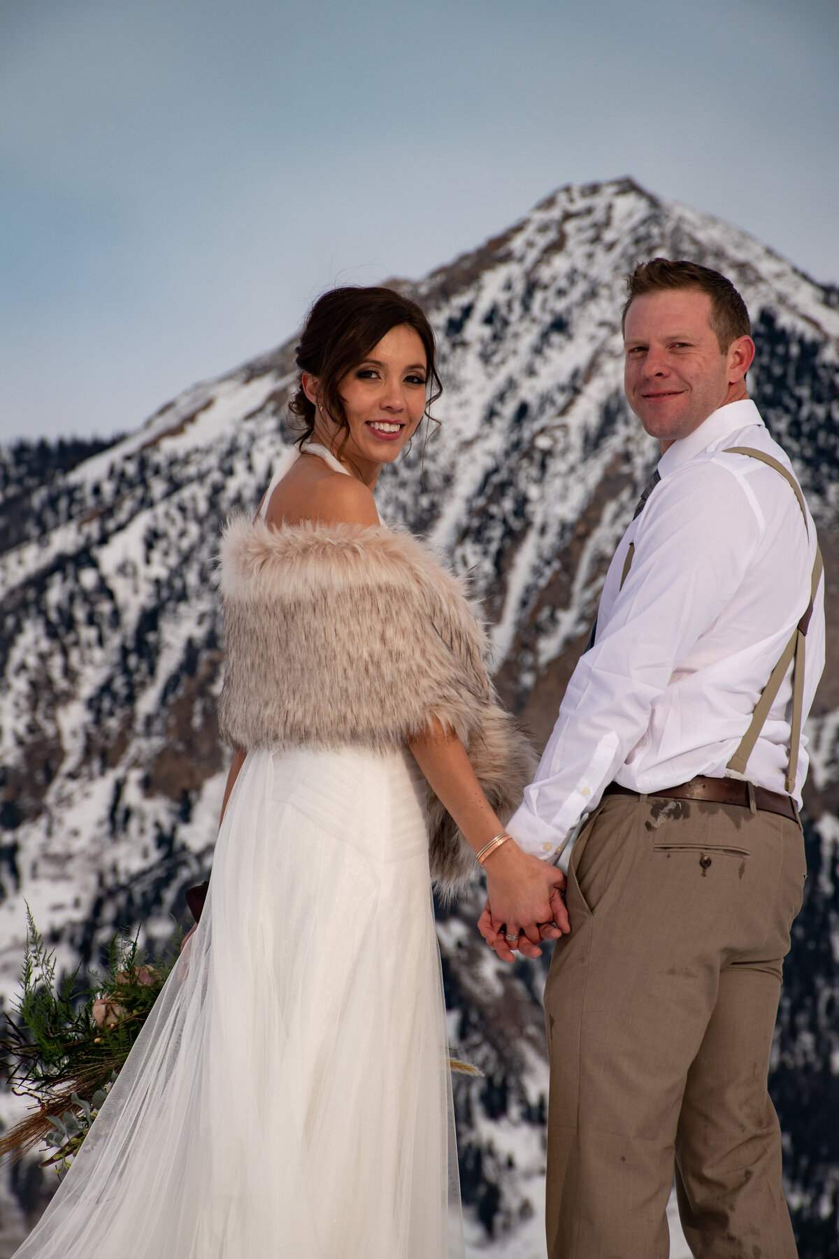 Crested Butte elopement wedding winter
