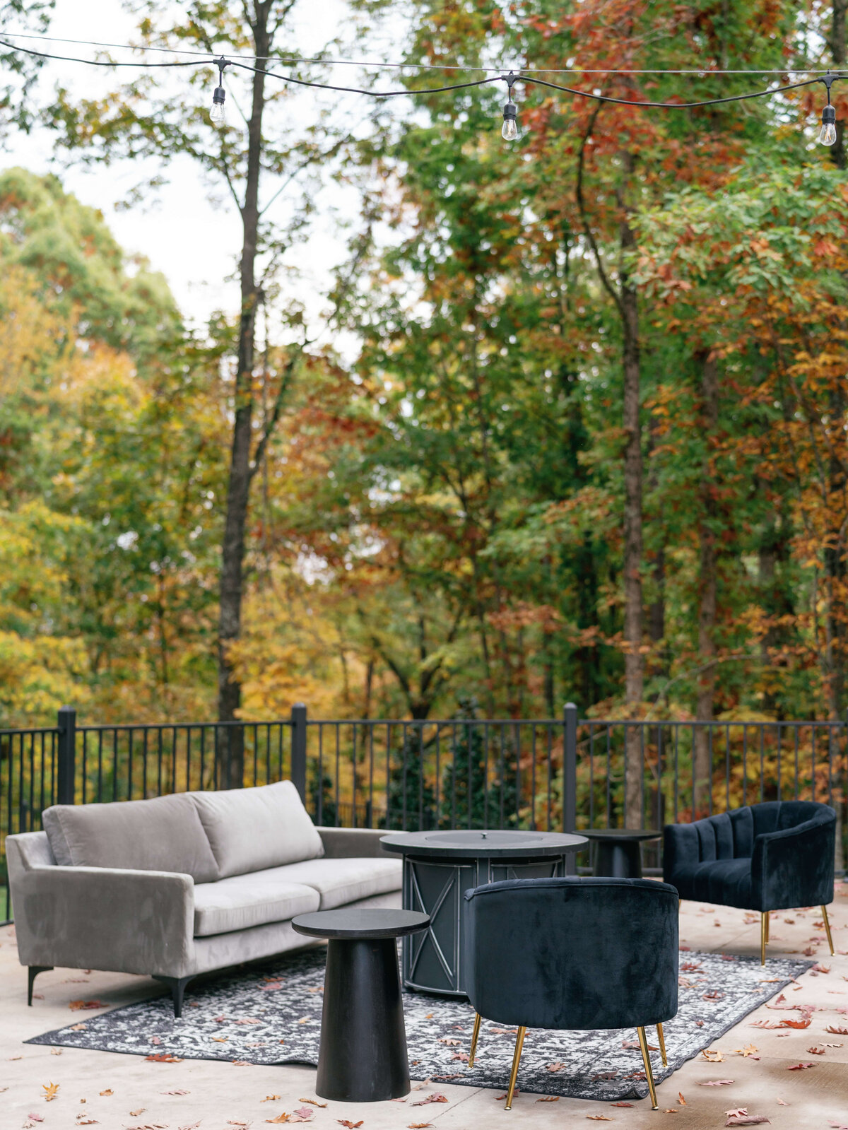 Outdoor lounge at Nichols Heir