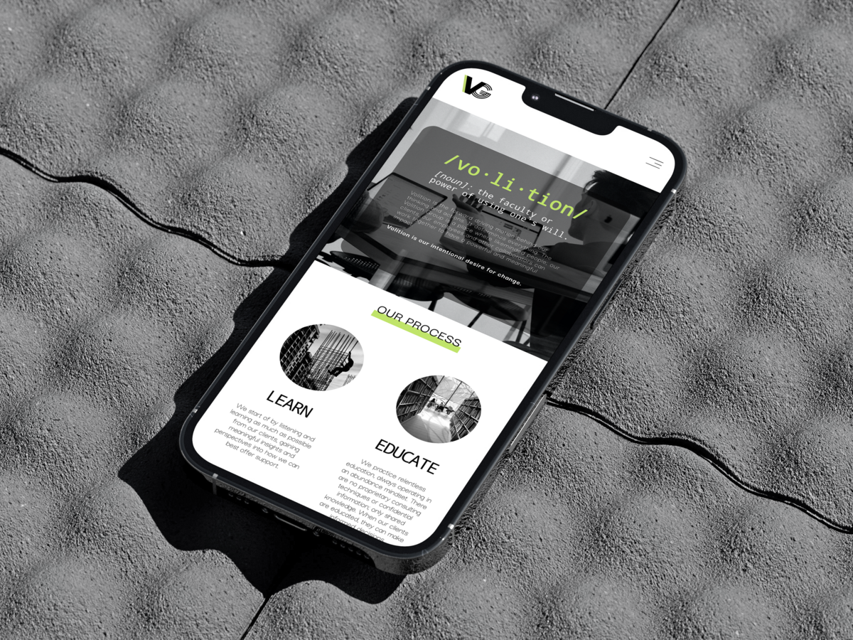 iPhone Website Mockup