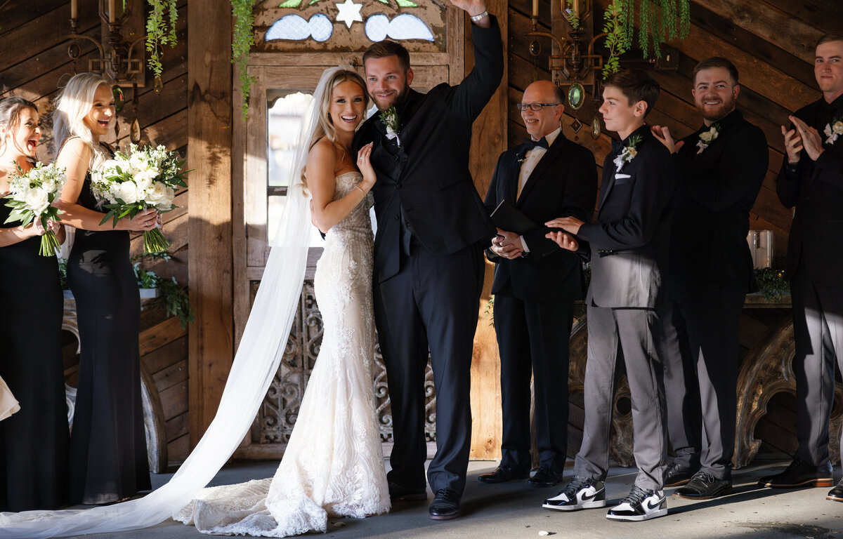 wedding at equine ranch in texas hill country