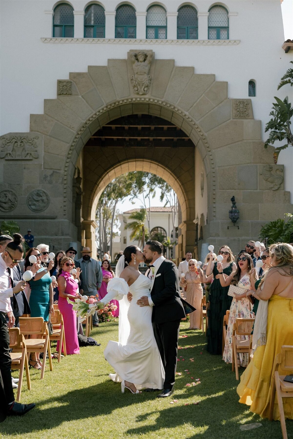 Santa Barbara Courthouse wedding ceremony - 53