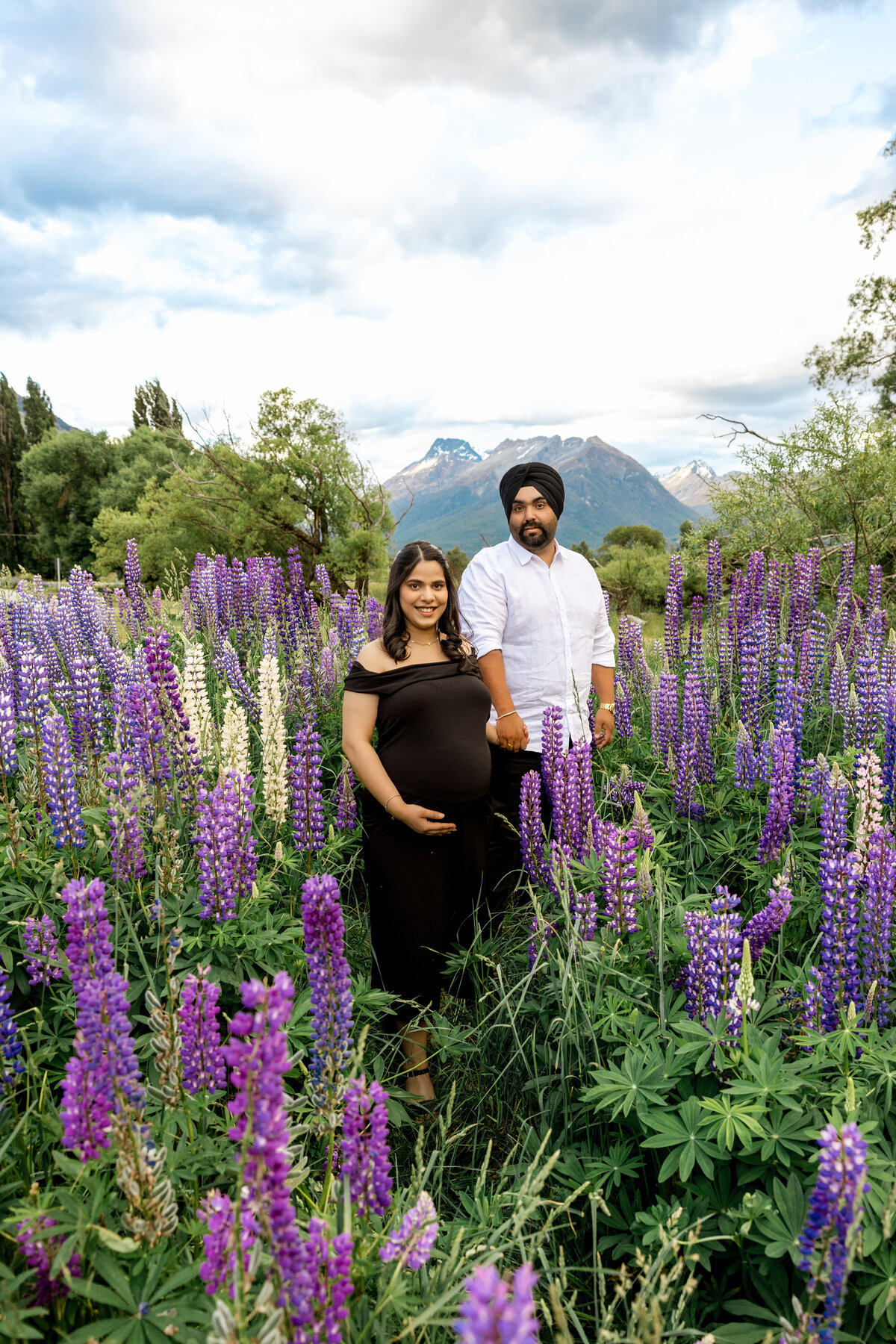 Maternity Photoshoot Queenstown Lupins _ Oh Darling Creative Studio67