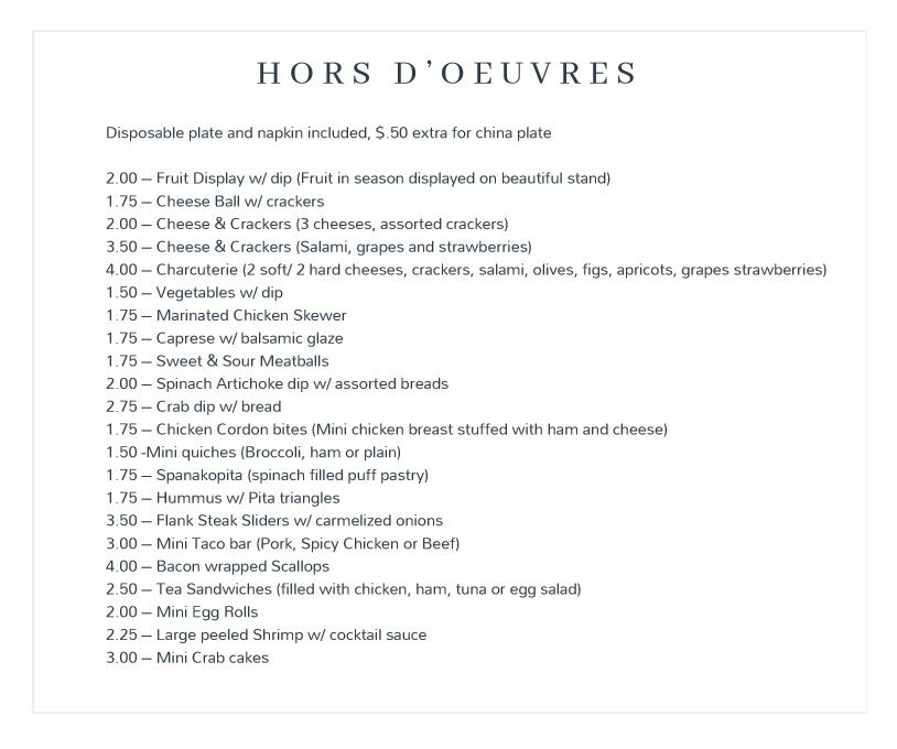 hors d'oeuvres crop