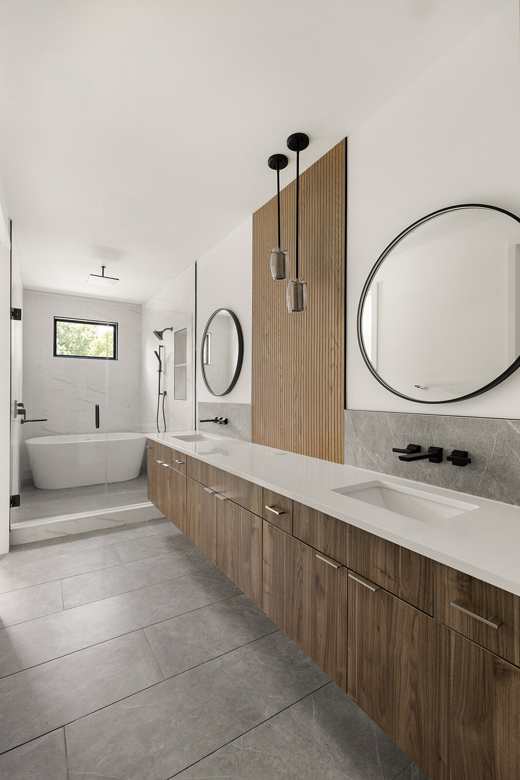 modern master bathroom design with Gracious Home Interiors