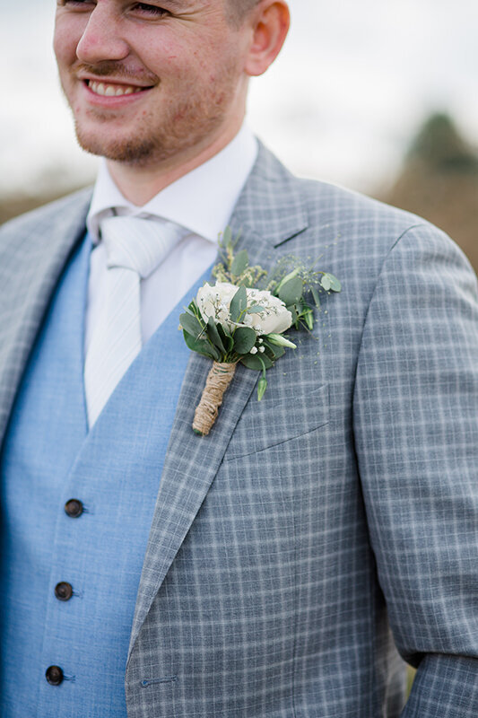 bruidegom corsage fotograaf hoorn
