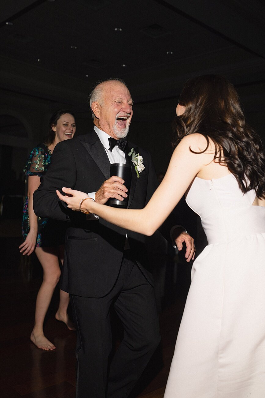guy laughing at reception