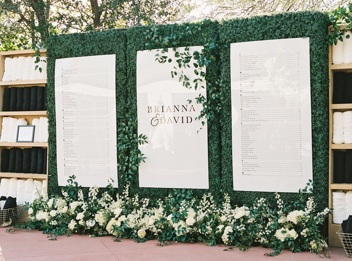 black-white-chic-seating-chart-display