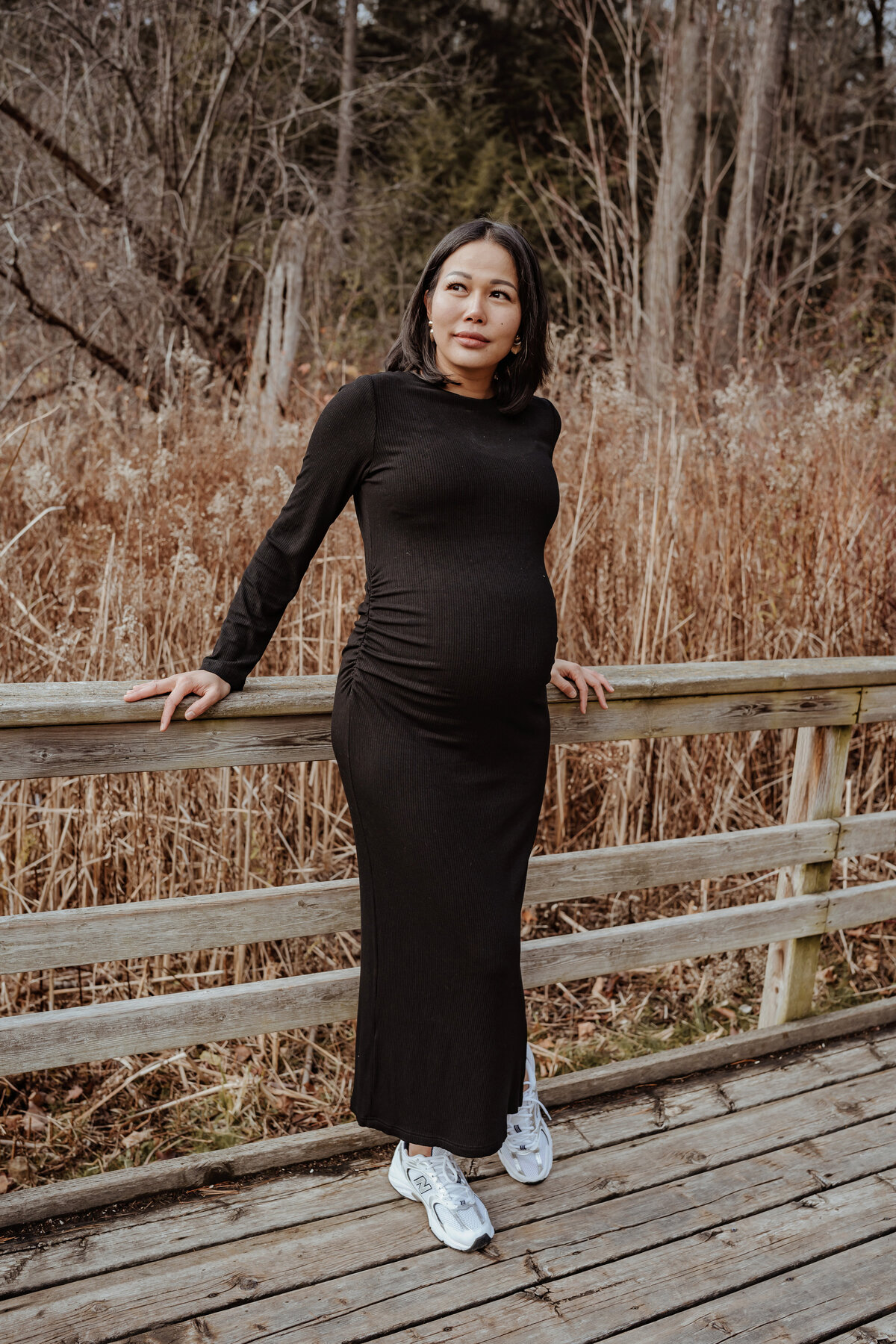 Pregnant mom at Huron Natural Area