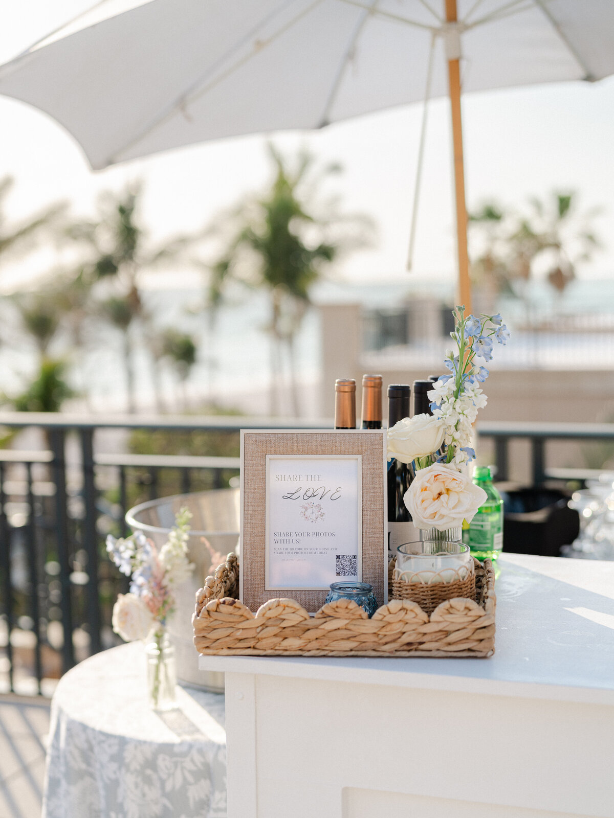 Details for beachside wedding