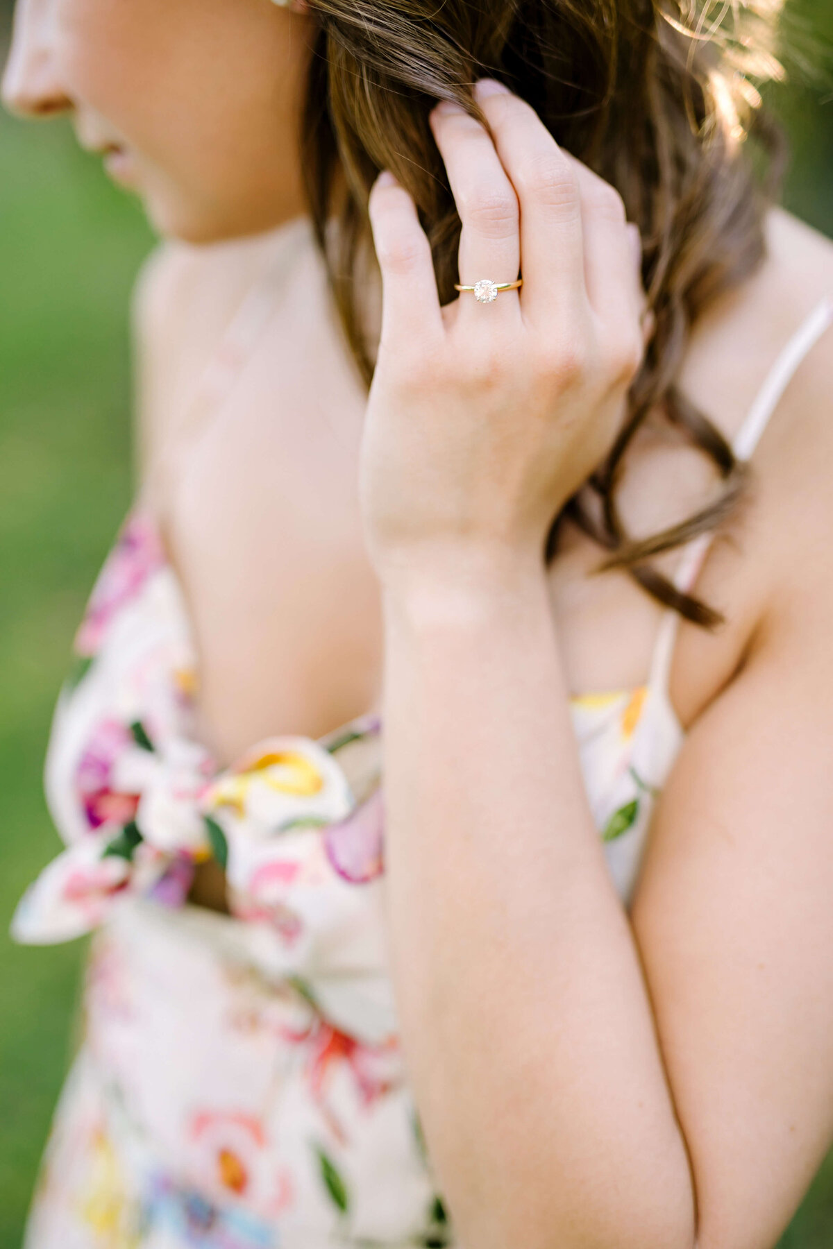 Sunset engagement photos at Laguna Gloria