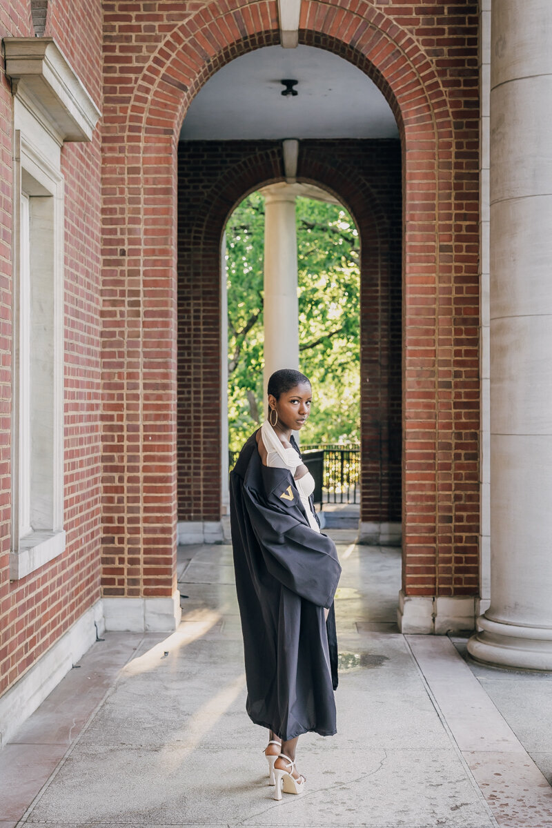 Vanderbilt University graduation portrait session at the Wyatt Center in Nashville, TN