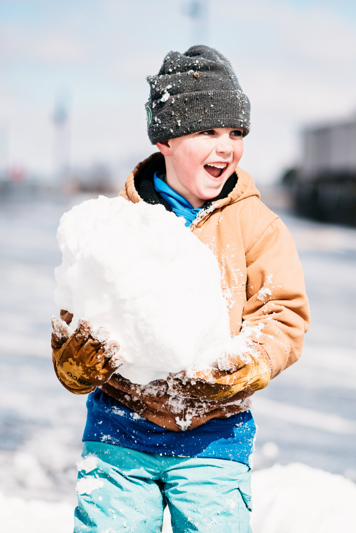giant snowball texas snow