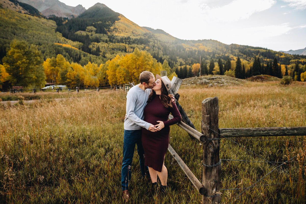 Telluride maternity session at Matterhorn Campground.