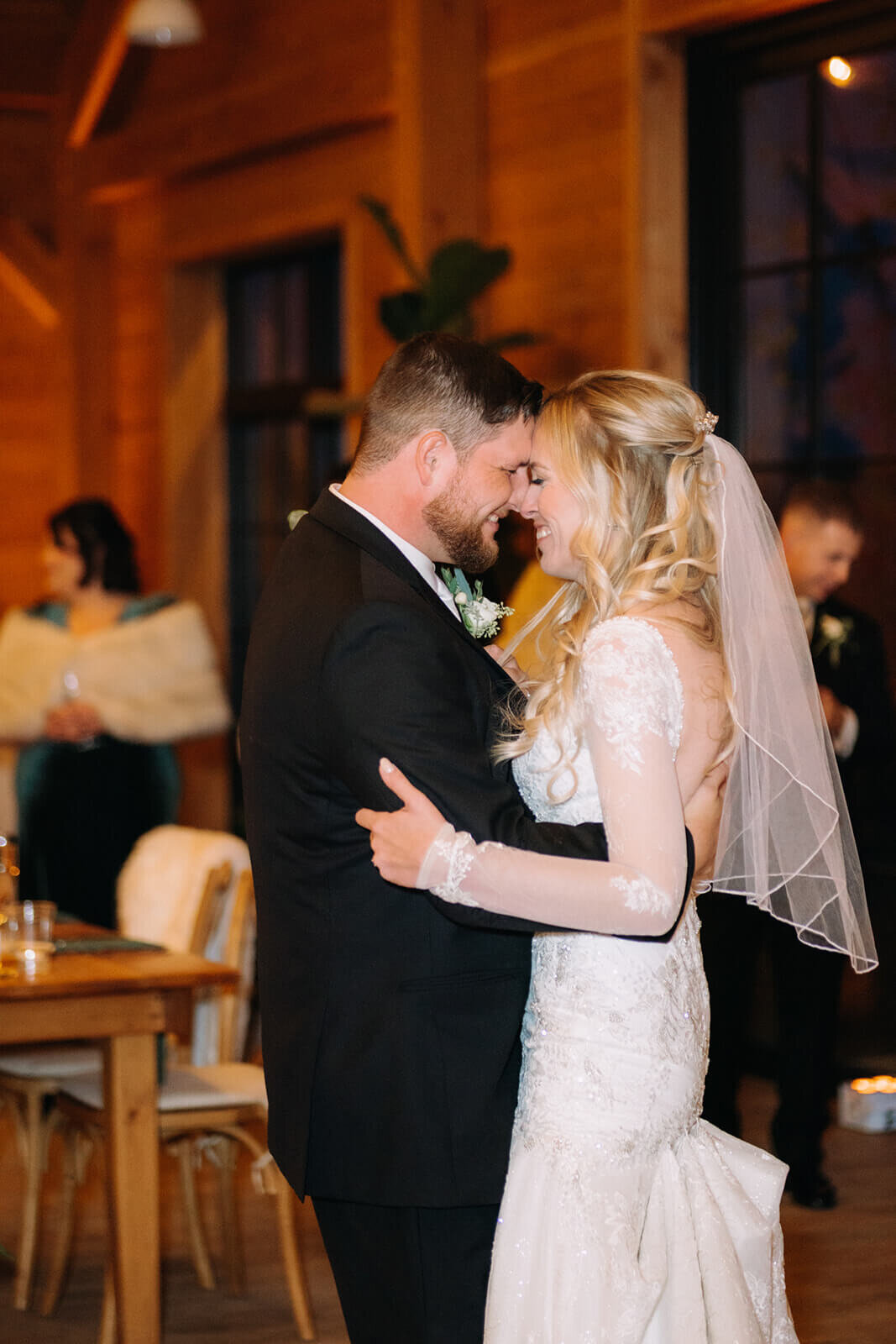 Bride and groom first dance at The Lake House on Canandaigua