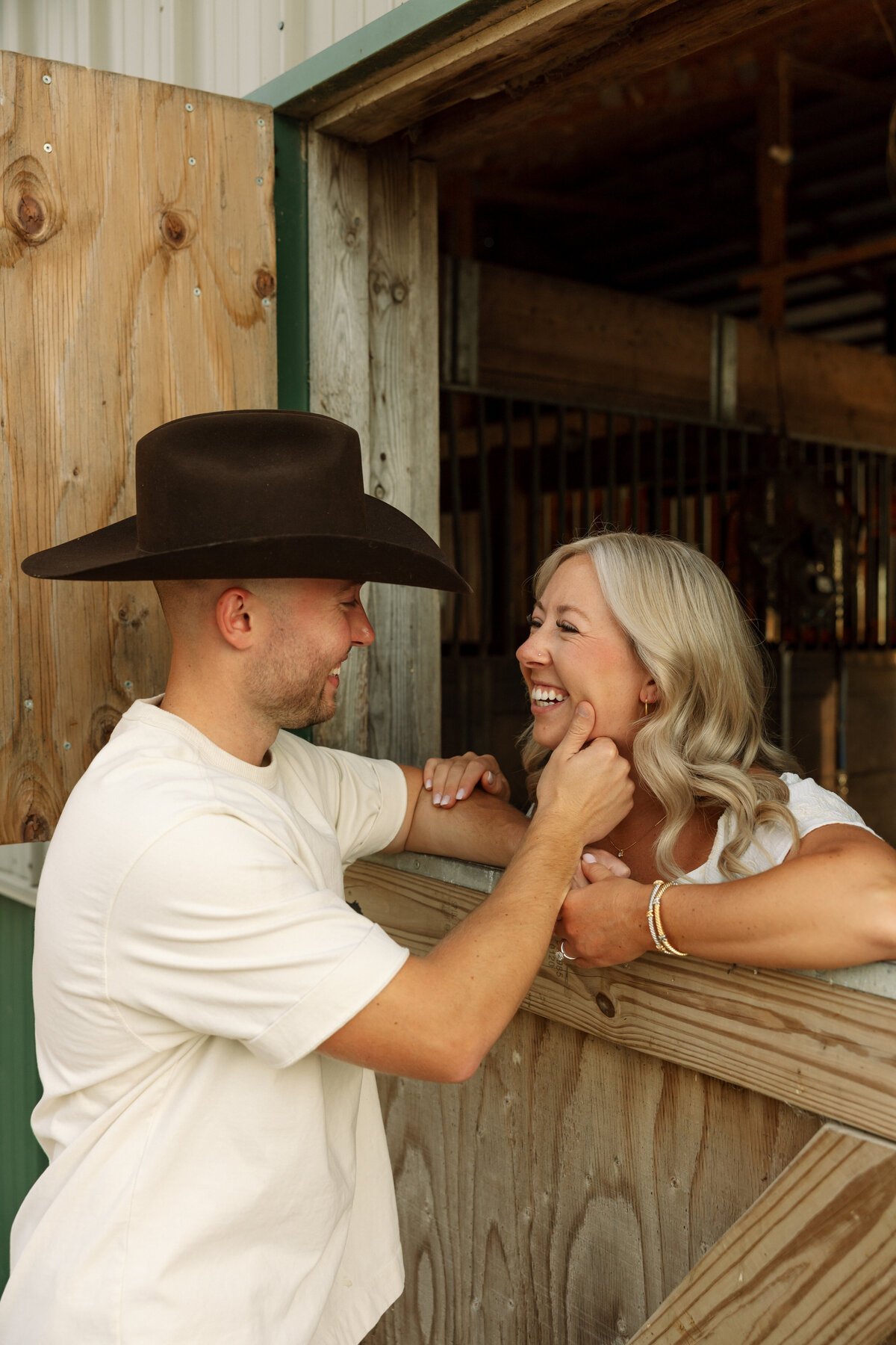 Wisconsin Horse Farm Engagement Session Creative Couples Session-53