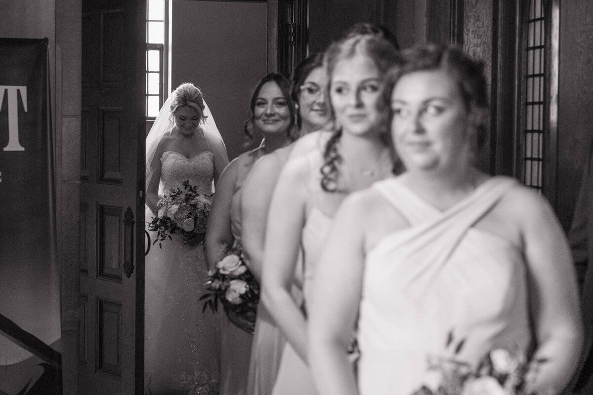 bride-bridesmaids-church