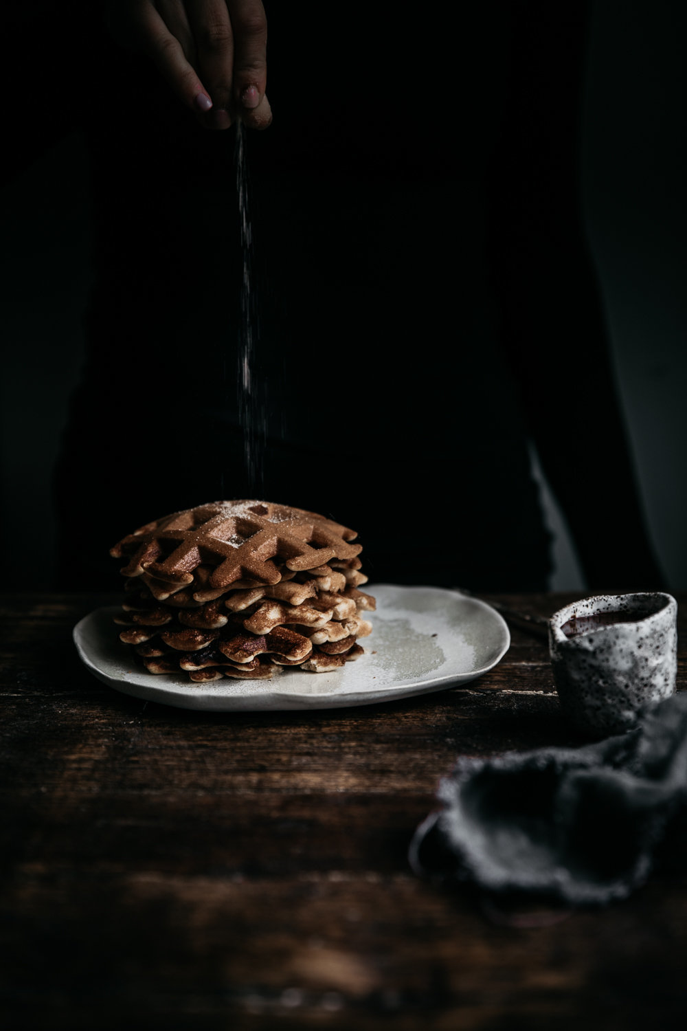 Churros Waffles with Nutella Fudge | Anisa Sabet | The Macadames-321