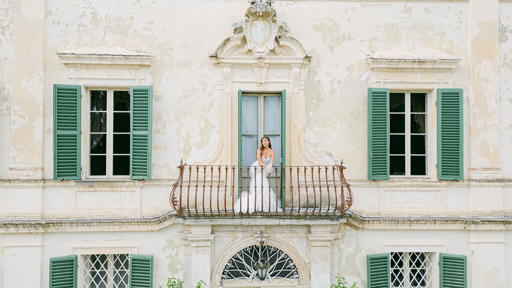 Lake Como, Italy Wedding at Villa del Balbianello in the summer fine art photography by  Chelsey Black Photography