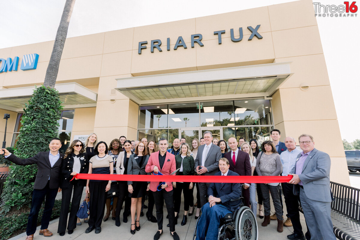 Ribbon cutting ceremony at Friar Tux to celebrate store opening