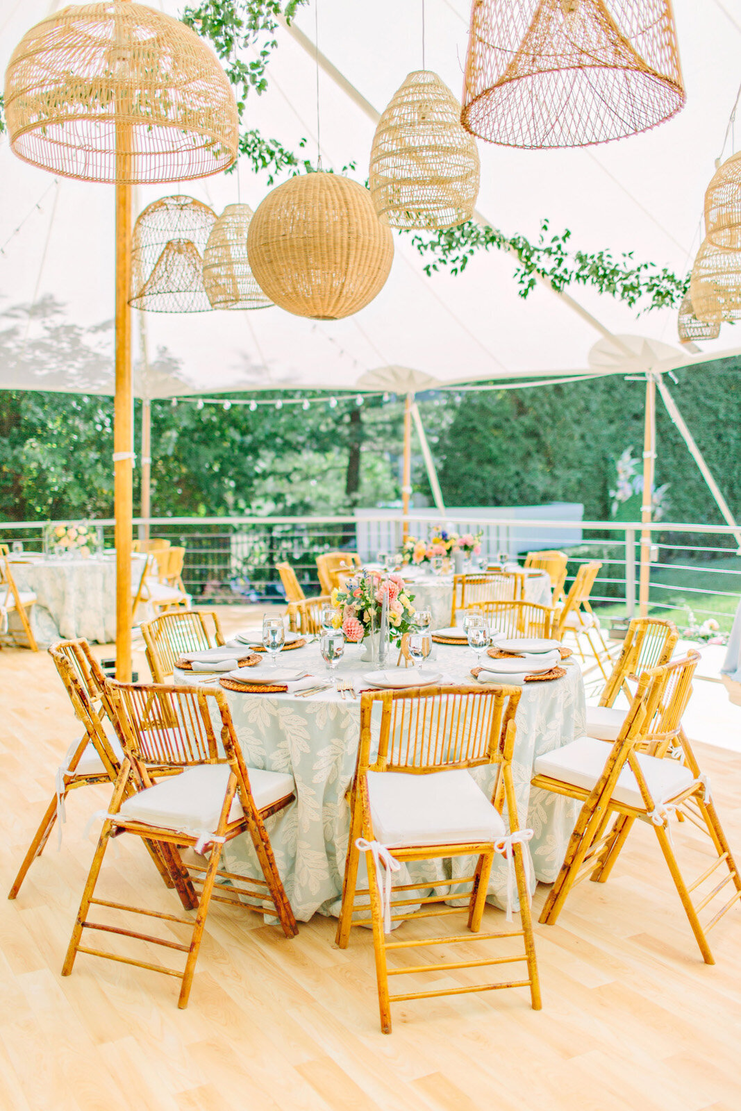 Kate-Murtaugh-Events-private-estate-wedding-planner-flowers-ceiling-lighting-decor-bamboo-chairs
