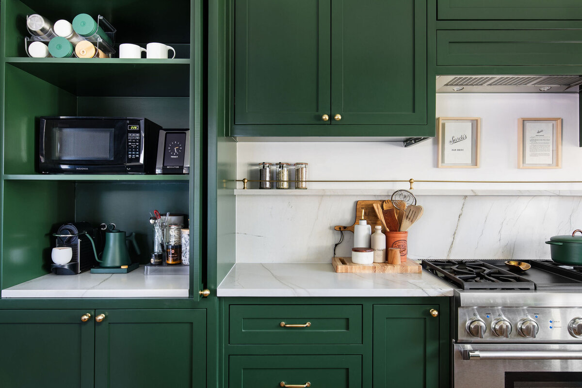 Hello Home Traditional Design Green Inset Cabinets 11