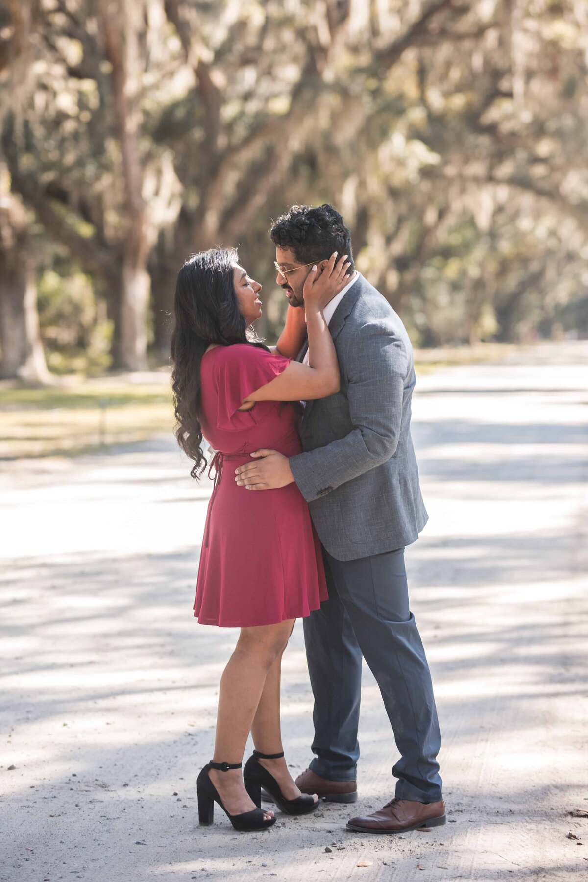 Proposal at Wormsloe Historic Site Savannah - Best Places to Propose in Savannah GA | Surprise Proposal Photography