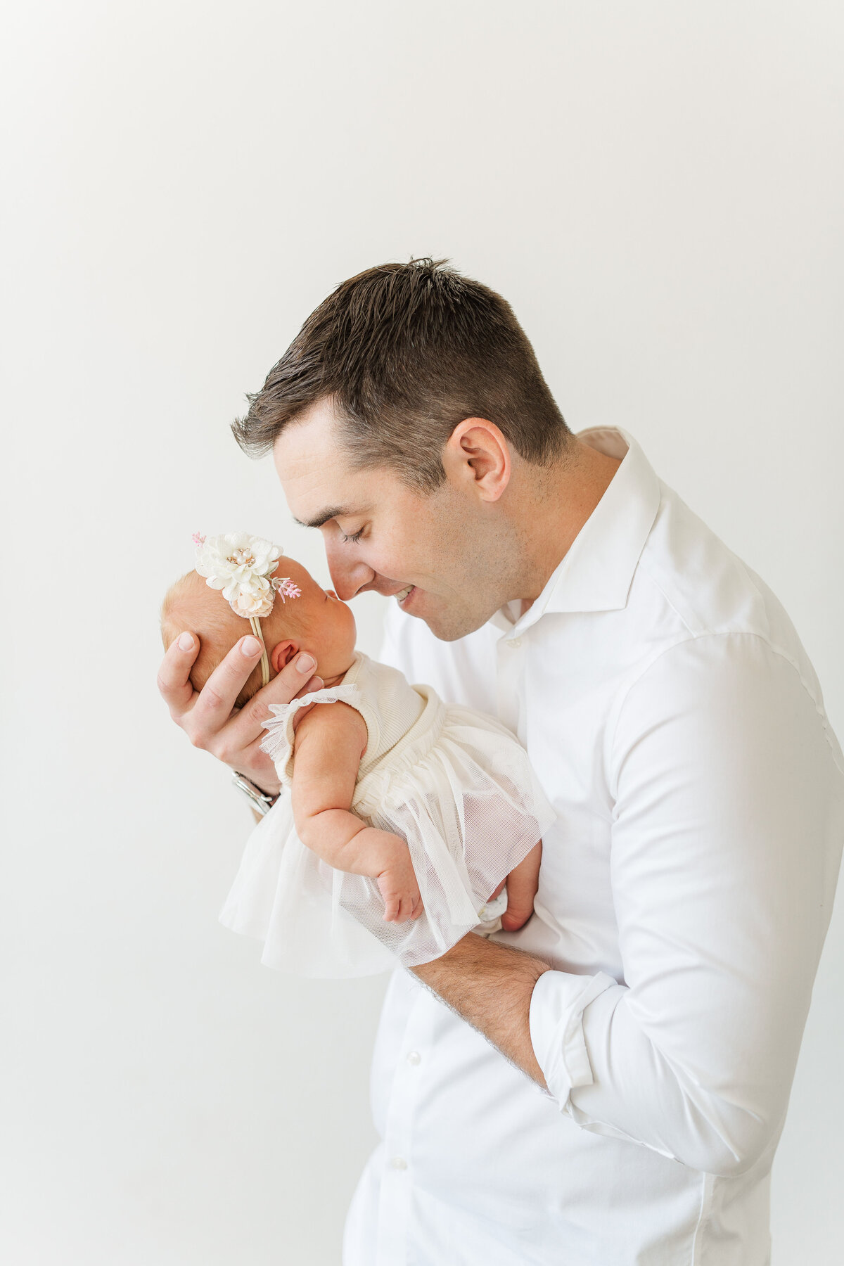 Natural Light Studio Newborn Baby Girl Light and Airy Timeless Client Closet Elena Spraguer Photography 0013