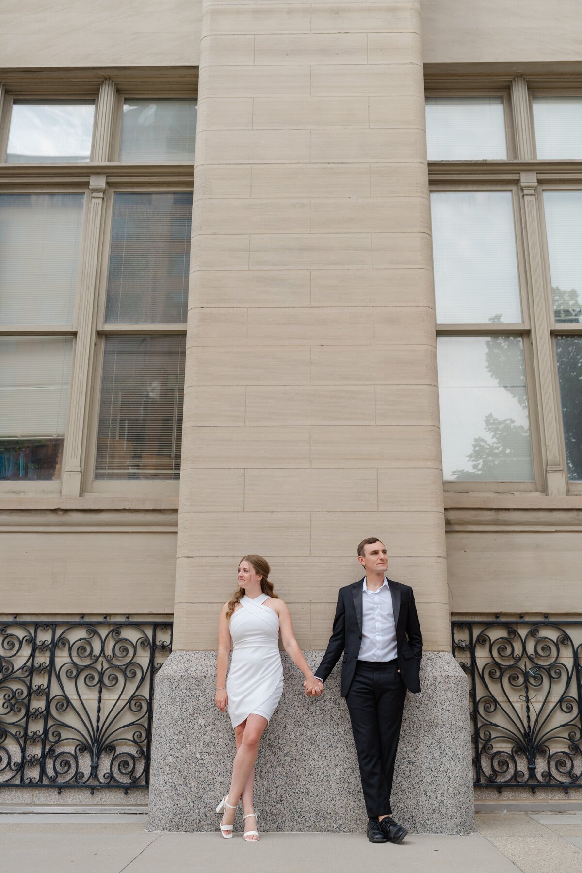 Downtown Milwaukee Elegant Engagement Session-5